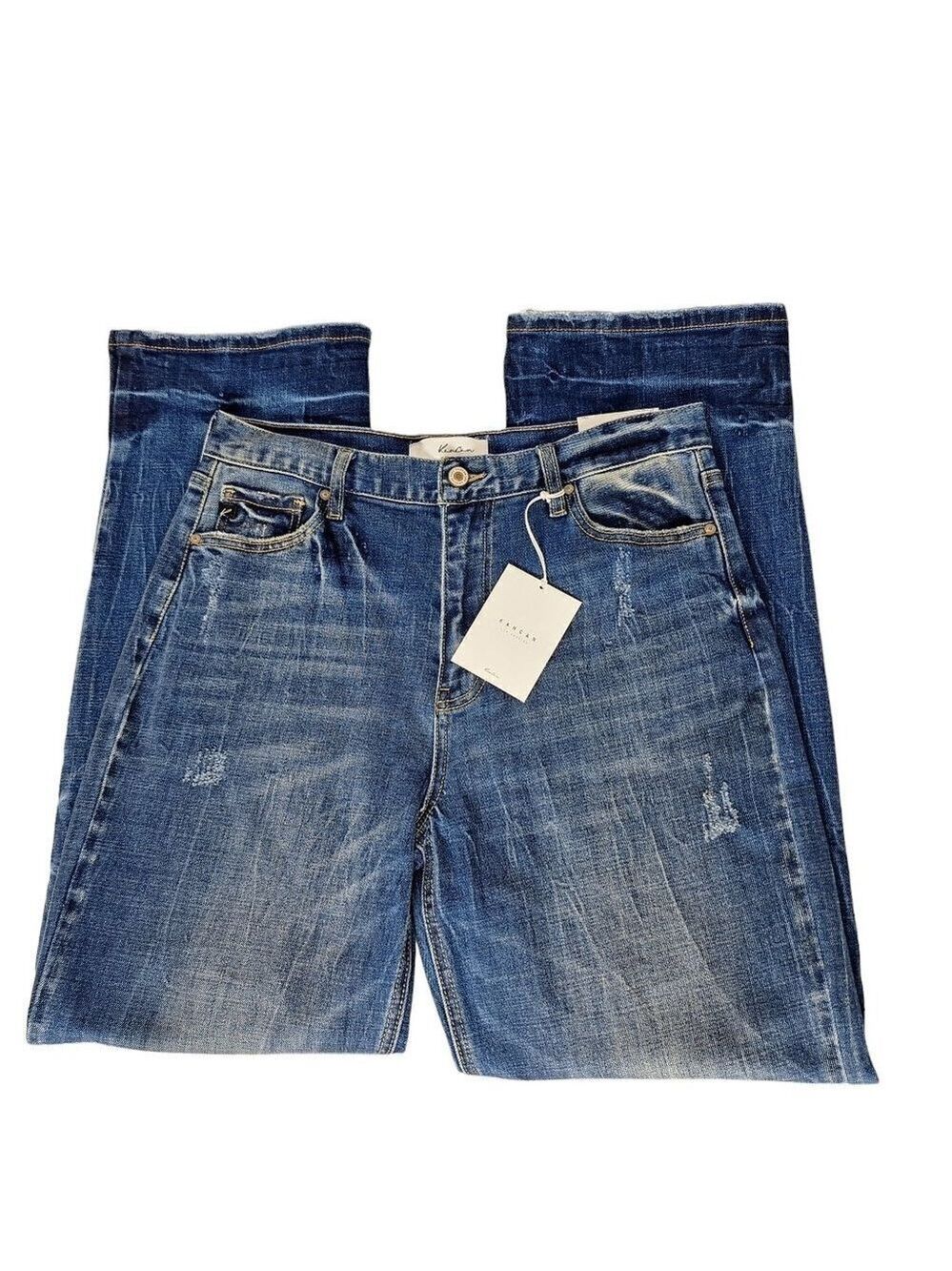 Kancan Dark Wash High Rise Dad Jeans Size 7 27